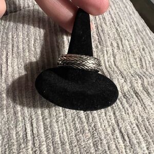 Sterling Silver Braided Ring. Size 7